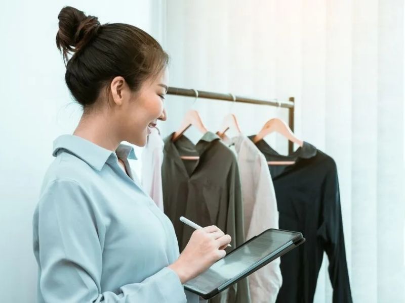 estoque de loja de roupa online