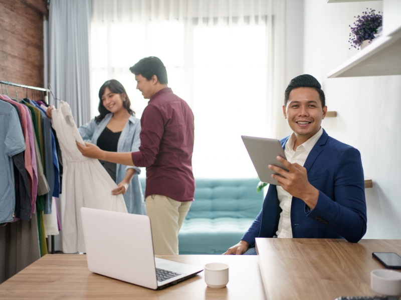 sistema online para loja de roupas e operações